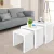 Artiss Glossy White Nesting Coffee Table Set of 3 - High Gloss PU & UV Lacquer, Scratch Resistant, Easy Assembly