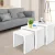 Artiss Glossy White Nesting Coffee Table Set of 3 - High Gloss PU & UV Lacquer, Scratch Resistant, Easy Assembly