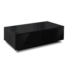 Artiss Coffee Table, Particle Board, Black, 95x60x31cm, 4 Drawers, Modern Design, UV High-Gloss Finish, Easy Assembly Artiss Coffee Table, Particle Board, Black, 95x60x31cm, 4 Drawers, Modern Design, UV High-Gloss Finish, Easy Assembly