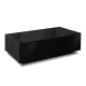 Artiss Coffee Table, Particle Board, Black, 95x60x31cm, 4 Drawers, Modern Design, UV High-Gloss Finish, Easy Assembly