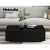 Artiss Coffee Table, Particle Board, Black, 95x60x31cm, 4 Drawers, Modern Design, UV High-Gloss Finish, Easy Assembly