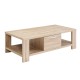 Artiss Coffee Table, Oak Woodgrain, 90x45x35.5cm, 1 Drawer, Contemporary Design, Sturdy, Easy Assembly, MAXI Series Artiss Coffee Table, Oak Woodgrain, 90x45x35.5cm, 1 Drawer, Contemporary Design, Sturdy, Easy Assembly, MAXI Series