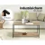 Artiss Coffee Table, Particle Board & Steel, 93cm, Walnut, Industrial Style, Open Shelf, Easy Assembly