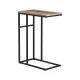 Artiss Side Table, Particle Board & Steel, 47x27x64cm, Wood & Black, Industrial Style, Space-Saving & Sturdy Design