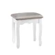 Artiss Dressing Table Stool, Velvet Fabric, 37x27x45cm, Grey - Elegant French Provincial Design, Comfortable Seating