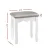 Artiss Dressing Table Stool, Velvet Fabric, 37x27x45cm, Grey - Elegant French Provincial Design, Comfortable Seating