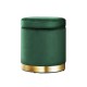 Artiss Green Velvet Ottoman Footstool with Storage - Elegant Tufted Design, Sturdy Build, 40x40x45cm, Multi-Functional