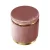 Artiss Velvet Pink Ottoman Foot Stool – Round, Tufted, Sturdy with Gold Accents, 40x40x45cm, 120kg Capacity, No Assembly