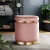 Artiss Velvet Pink Ottoman Foot Stool – Round, Tufted, Sturdy with Gold Accents, 40x40x45cm, 120kg Capacity, No Assembly
