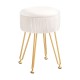 Artiss Ottoman Storage Footstool, Velvet, 32x32x46cm, White, Reversible Lid, Multi-Functional, Easy Assembly Artiss Ottoman Storage Footstool, Velvet, 32x32x46cm, White, Reversible Lid, Multi-Functional, Easy Assembly