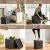 Artiss Foldable Storage Ottoman Footstool - Grey Faux Linen, 40x40cm, Hidden Storage, 300kg Capacity, Easy Assembly