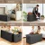 Artiss Foldable Storage Ottoman Footstool - Faux Linen Fabric, 76x38cm, Hidden Storage, 300kg Capacity, Grey