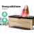 Artiss Oak Leather Storage Ottoman Blanket Box - Chic, Durable Seating & Ample Storage for Modern Homes