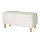 Artiss 99cm White Storage Ottoman Blanket Box - Premium Boucle Fabric, 300kg Seat Capacity, Ample Storage, Easy Assembly