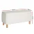 Artiss 99cm White Storage Ottoman Blanket Box - Premium Boucle Fabric, 300kg Seat Capacity, Ample Storage, Easy Assembly