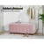 Artiss Velvet Storage Ottoman, 103cm, Pink, Luxury Blanket Box, High Resilience Foam, No Assembly Required