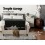 Artiss 125cm Taupe Linen Storage Ottoman: Elegant Seating, Ample Storage, Solid Wood Build, Lift-Up Lid, Armrests