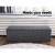 Artiss 140cm Dark Grey Faux Linen Storage Ottoman Blanket Box - Elegant Tufted Seat, Extra-Long Design, Ample Storage