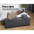 Artiss 140cm Dark Grey Faux Linen Storage Ottoman Blanket Box - Elegant Tufted Seat, Extra-Long Design, Ample Storage