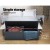 Artiss 140cm Dark Grey Faux Linen Storage Ottoman Blanket Box - Elegant Tufted Seat, Extra-Long Design, Ample Storage
