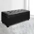 Artiss 97cm Black Faux Leather Storage Ottoman Blanket Box - Elegant Seating with Generous Storage & Solid Wood Frame
