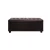 Artiss 97cm Brown Faux Leather Storage Ottoman Blanket Box - Premium Cushion-Top Seat with Solid Wood Construction