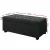 Artiss 97cm Charcoal Linen Storage Ottoman Blanket Box - Elegant Faux Linen, Multi-Functional with Generous Storage