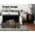 Artiss 97cm Grey Storage Ottoman Blanket Box - Faux Linen, Solid Wood, 100kg Capacity, Multi-Functional Seat & Storage