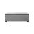 Artiss 97cm Light Grey Storage Ottoman Blanket Box - Faux Linen, Solid Wood Lid, 100kg Capacity, Elegant Home Décor