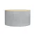 Artiss 60cm Grey Round Storage Ottoman Blanket Box - Faux Linen, Removable Lid, Anti-Slip, 150kg Capacity