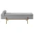 Artiss Bouclé Storage Ottoman Bed 140cm - Detachable Pillow, Hidden Storage, Plywood & Pine Frame, Metal Legs, Grey