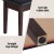 Alpha Piano Bench Stool with Storage, Solid Wood, Brown PU Leather, 55x34cm, Cushioned Seat, Anti-Slip, Vintage Style