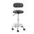 Artiss 2x Black Salon Stool Swivel Chair with PU Leather, Adjustable Height, 360° Rotation & Chrome Footrest