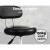 Artiss 2x Black Salon Stool Swivel Chair with PU Leather, Adjustable Height, 360° Rotation & Chrome Footrest
