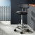 Artiss 2x Black Salon Stool Swivel Chair with PU Leather, Adjustable Height, 360° Rotation & Chrome Footrest