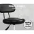 Artiss Salon Stool Swivel Chair, PU Leather, Adjustable 73-90cm, Black, 360° Rotatable, Comfortable Backrest