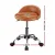 Artiss Salon Stool Swivel Chair, PVC Leather, Adjustable Height, Brown - Stylish Comfort for Salons & More