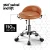 Artiss Salon Stool Swivel Chair, PVC Leather, Adjustable Height, Brown - Stylish Comfort for Salons & More
