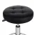 Artiss Salon Stool Round Swivel Chair, PVC Leather, Adjustable Height 50.5cm-66cm, Black, 360° Rotatable Comfort