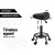 Artiss 2x Salon Stool Saddle Swivel Chair - Stylish, Comfortable, Adjustable Height, Premium PU Leather, 360° Rotation