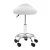 Artiss Salon Stool Saddle Swivel Chair, Premium PU Leather, White, Adjustable Height 50-67cm, 360° Rotatable, Comfort