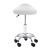 Artiss 2x Salon Stool Saddle Swivel Chair - White, PU Leather, Adjustable Height, 360° Rotatable, Chrome Base