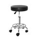 Artiss Black Salon Stool: 360° Swivel, Adjustable Height, PU Leather, Chrome Base - Perfect for Salon & Studio Use Artiss Black Salon Stool: 360° Swivel, Adjustable Height, PU Leather, Chrome Base - Perfect for Salon & Studio Use