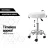 Artiss White Salon Stool: Stylish & Comfortable Round Swivel Chair with Adjustable Height & 360° Rotation