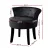 Artiss Vanity Stool, Velvet, Black, 51x51.5x55cm, Abella, Button Tufted Design, High-Density Foam Comfort
