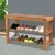 Artiss Bamboo Shoe Rack Bench Seat, Natural, Holds 10 Pairs, 70x28x46cm, Eco-Friendly, Durable, 100kg Capacity