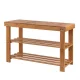 Artiss Bamboo Shoe Rack Bench Seat, Natural, Holds 10 Pairs, 70x28x46cm, Eco-Friendly, Durable, 100kg Capacity