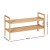 Artiss Shoe Rack Cabinet, Bamboo, Pine, 70x40x25.5cm - Stylish 2-Tier Storage Organiser for 6 Pairs, Easy Assembly Artiss Shoe Rack Cabinet, Bamboo, Pine, 70x40x25.5cm - Stylish 2-Tier Storage Organiser for 6 Pairs, Easy Assembly