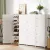 Artiss 16-Cube Shoe Rack DIY - Stackable, Eco-Friendly PP Plastic, 166x30x126cm, Ventilated, White Storage Cabinet