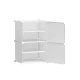 Artiss Stackable Shoe Rack DIY Set of 2 – Eco-Friendly White Storage Cubes, Water-Resistant, 40x30x62cm, Steel Frame